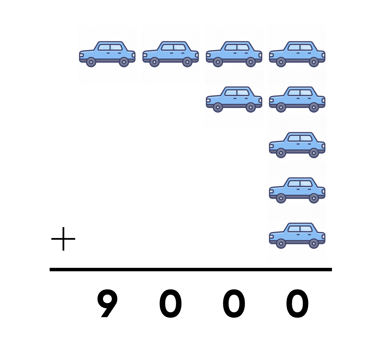 小汽车代表的数字-1120306