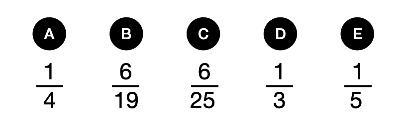 投飞镖-概率问题-逻辑推理-1121403 - candidate answer list
