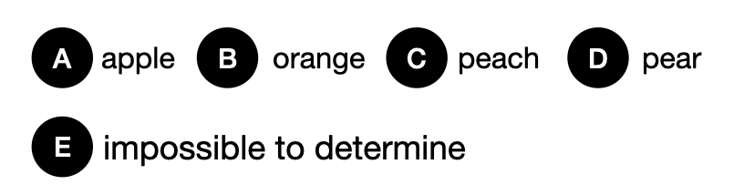 哪种水果最重-1121509 - candidate answer list